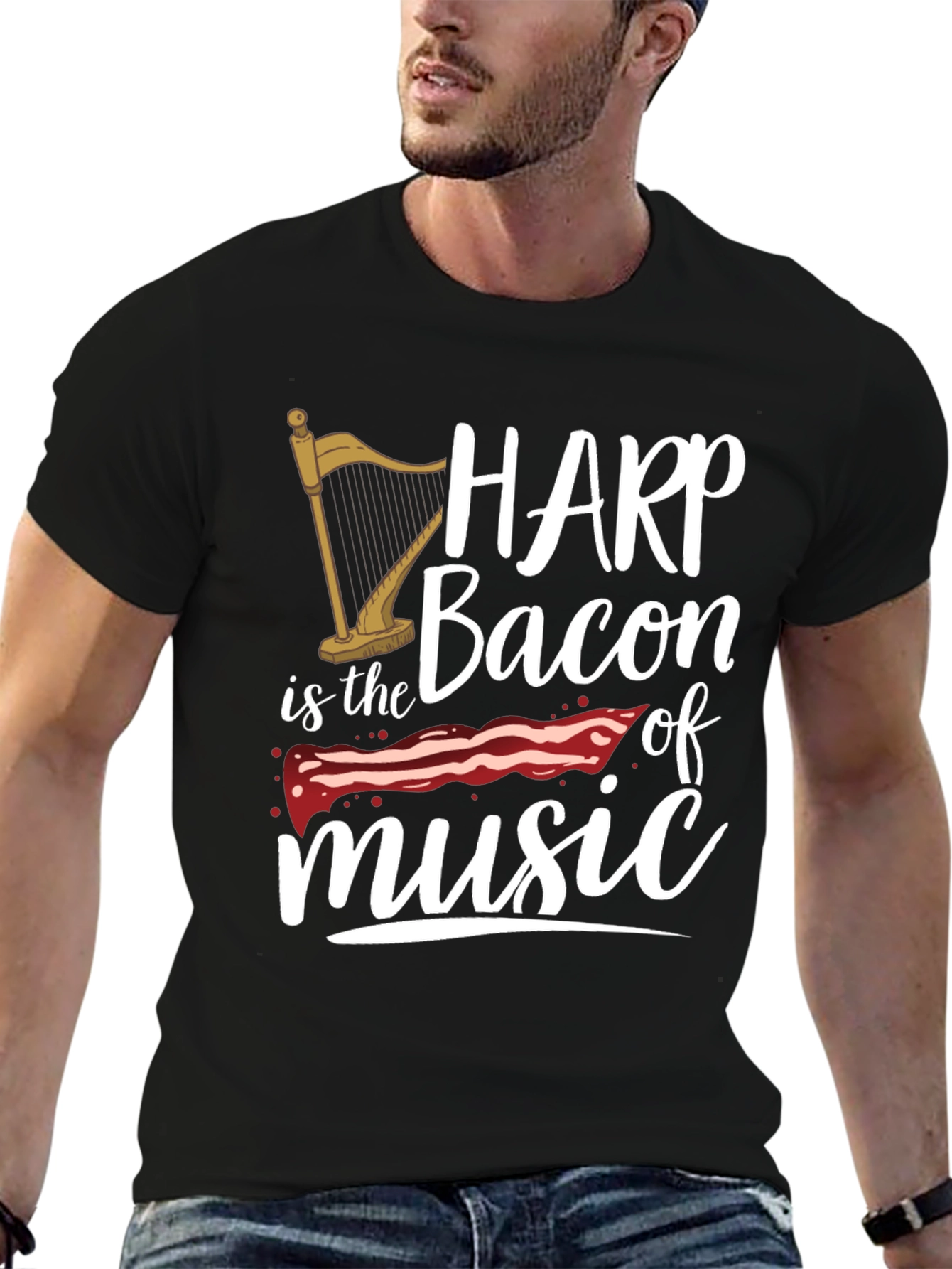 Harp is Bacon of Music T-Shirt