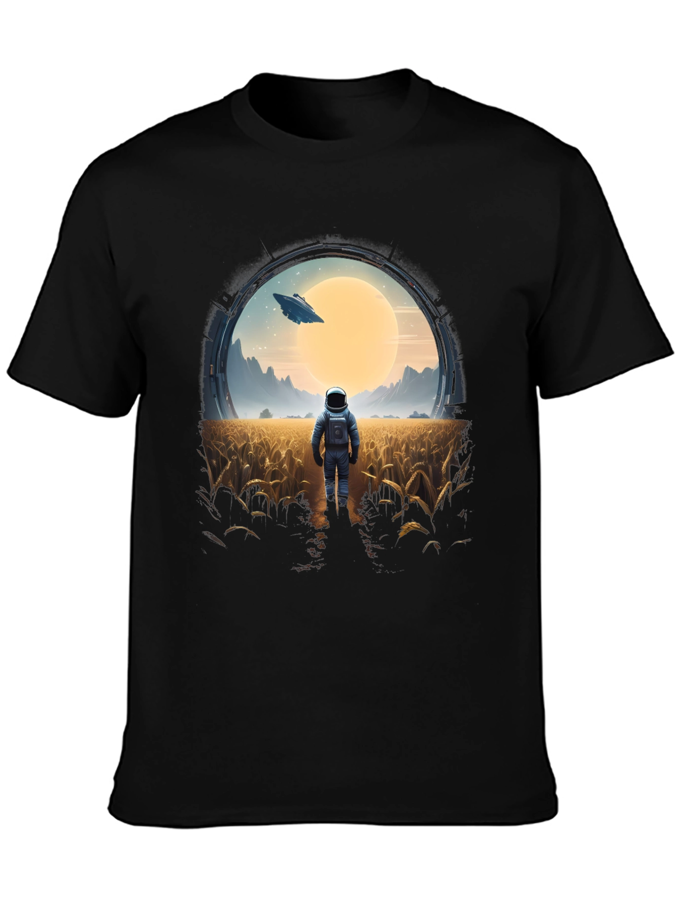 Astronaut Sci-Fi Graphic T-Shirt - Unisex