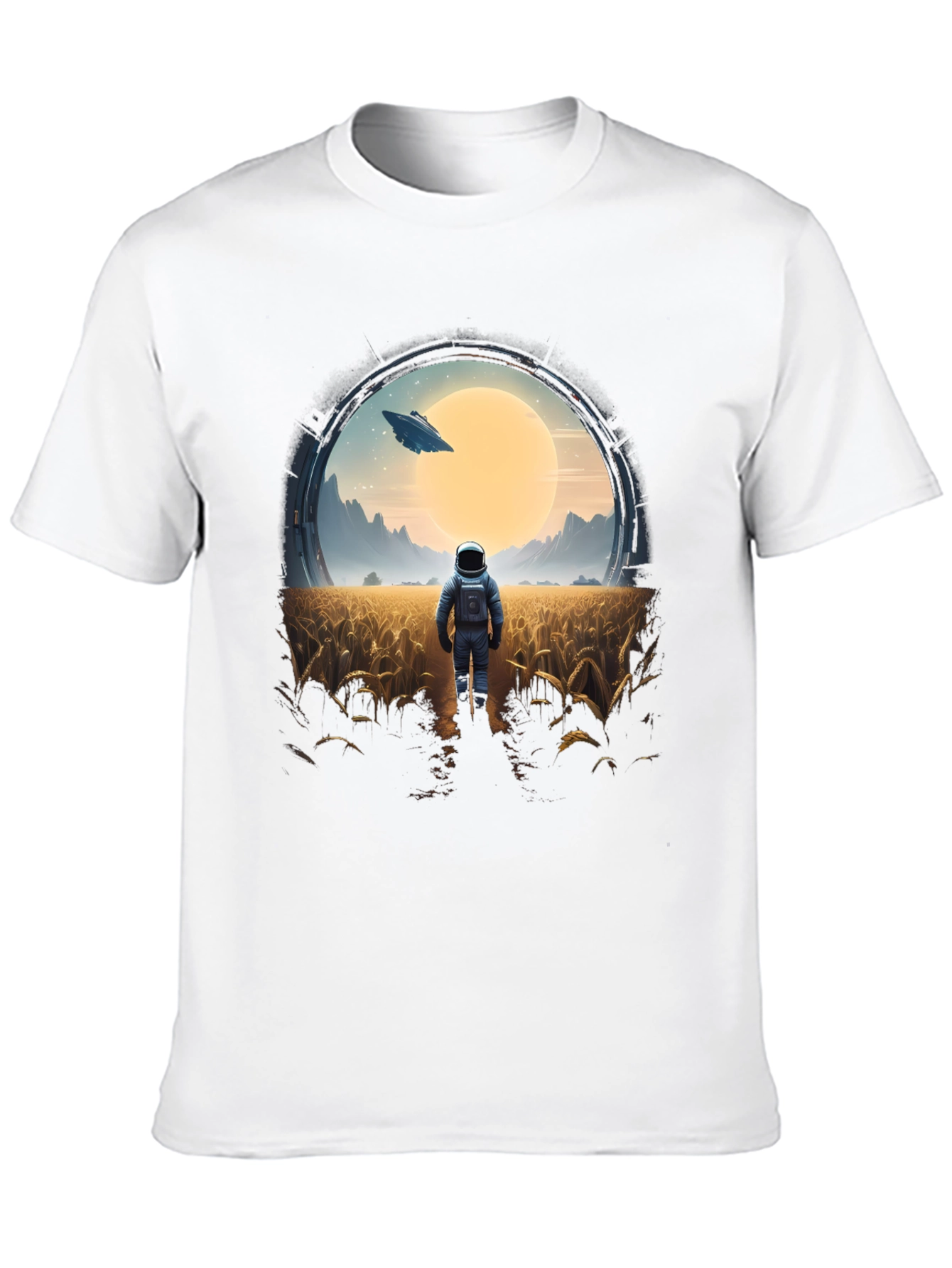 Astronaut Sci-Fi Graphic T-Shirt - Unisex