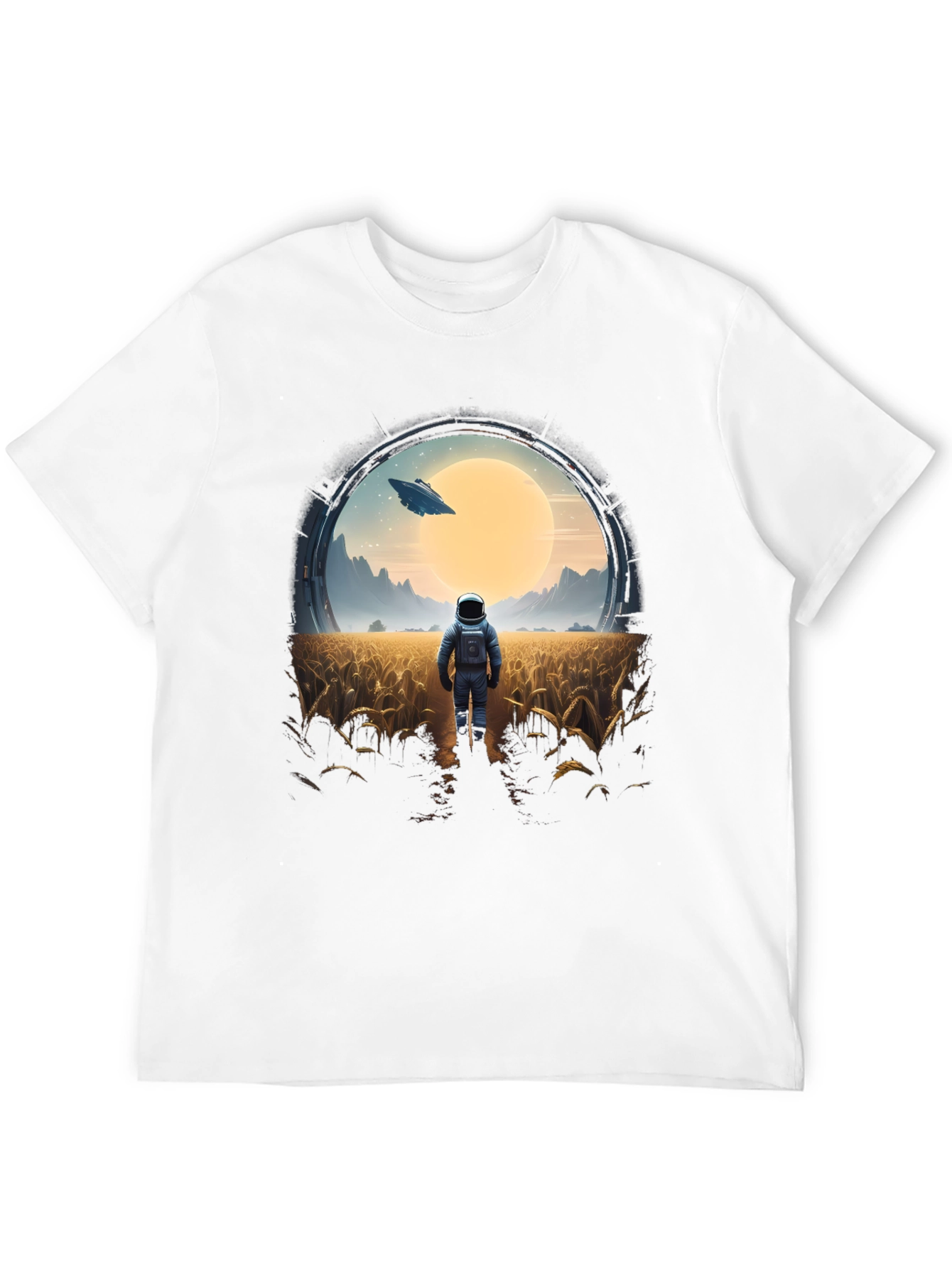 Astronaut Sci-Fi Graphic T-Shirt - Unisex