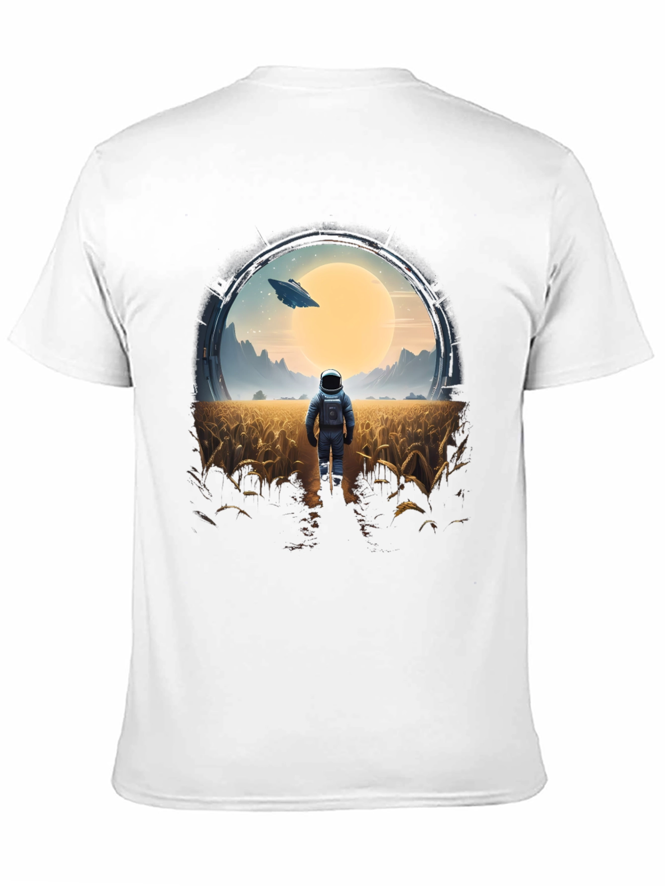 Astronaut Sci-Fi Graphic T-Shirt - Unisex