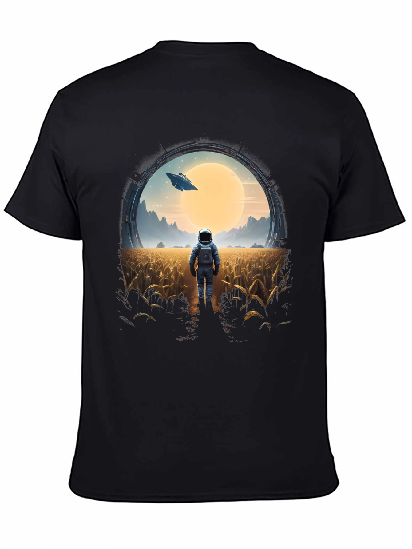 Astronaut Sci-Fi Graphic T-Shirt - Unisex