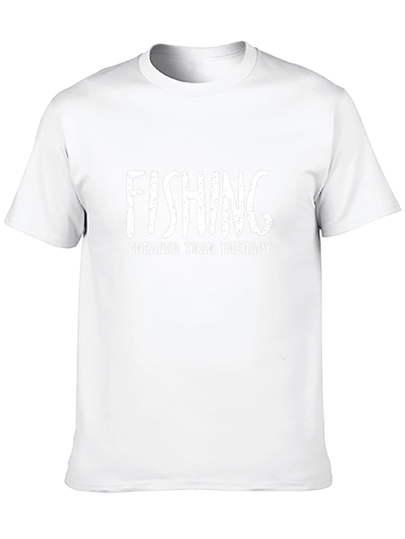 Fishing Cheaper Than Therapy Graphic Tee - Black