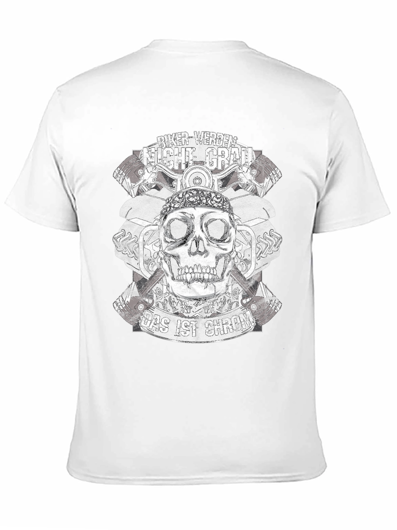 Biker Werden Night Grab Black T-Shirt