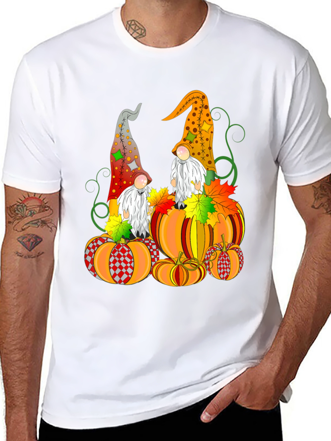 Gnome & Pumpkin Fall T-Shirt