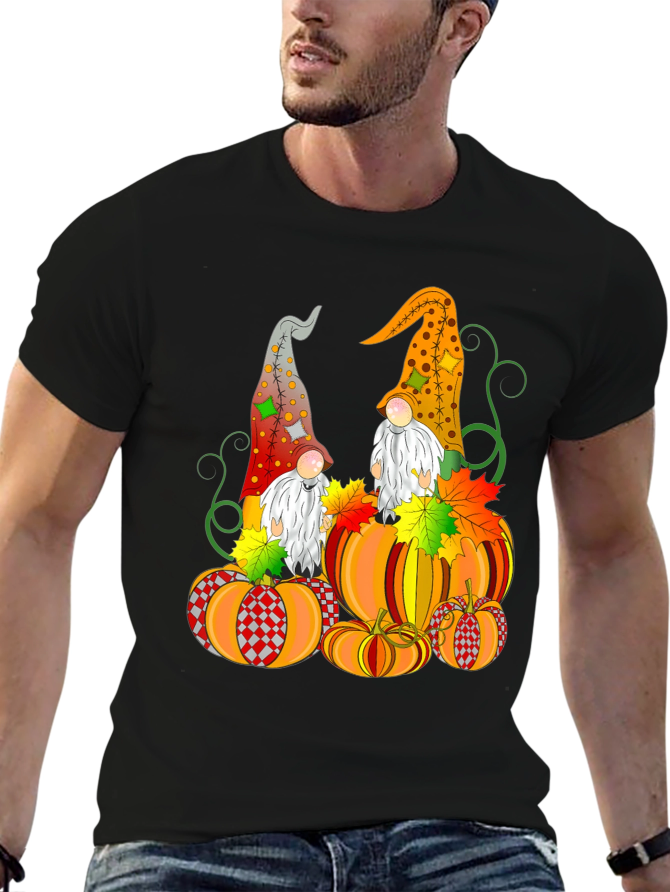 Gnome & Pumpkin Fall T-Shirt