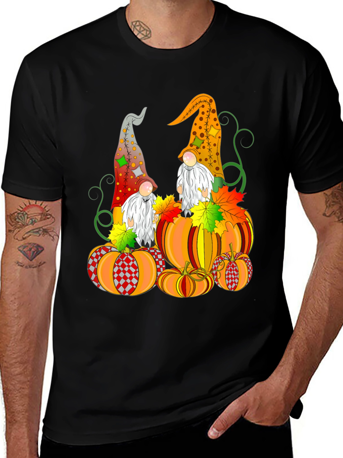 Gnome & Pumpkin Fall T-Shirt