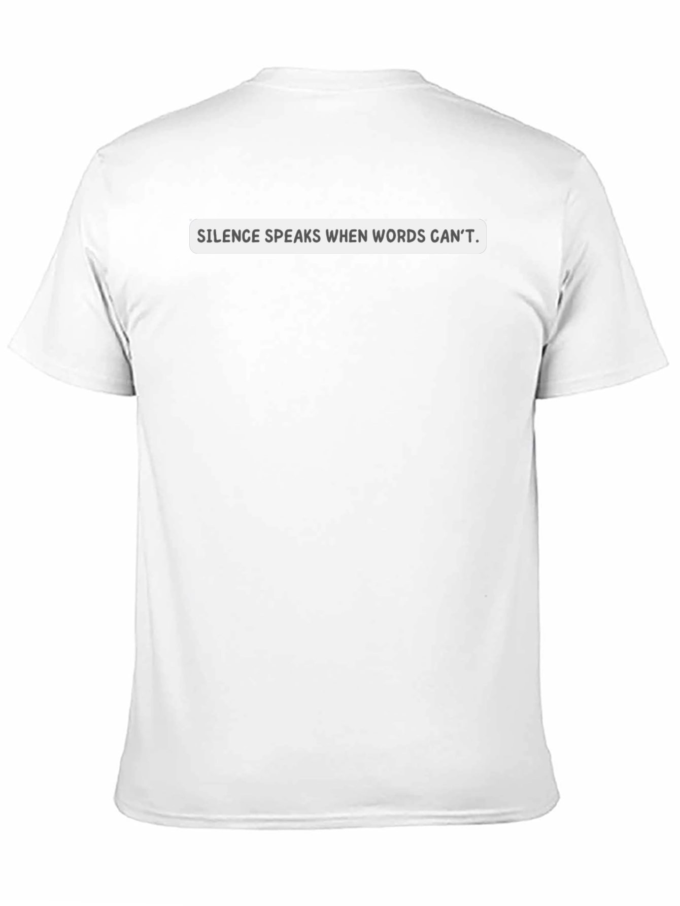 Silence Speaks Graphic Black T-Shirt