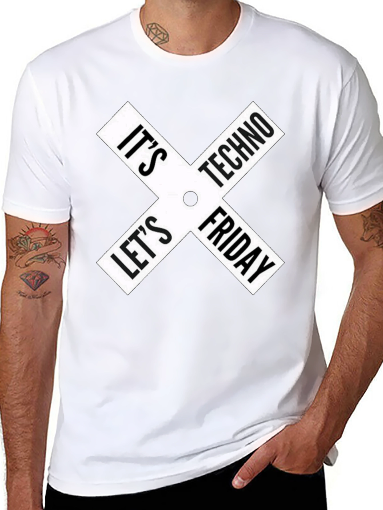 Its Techno Lets Friday Graphic T-Shirt