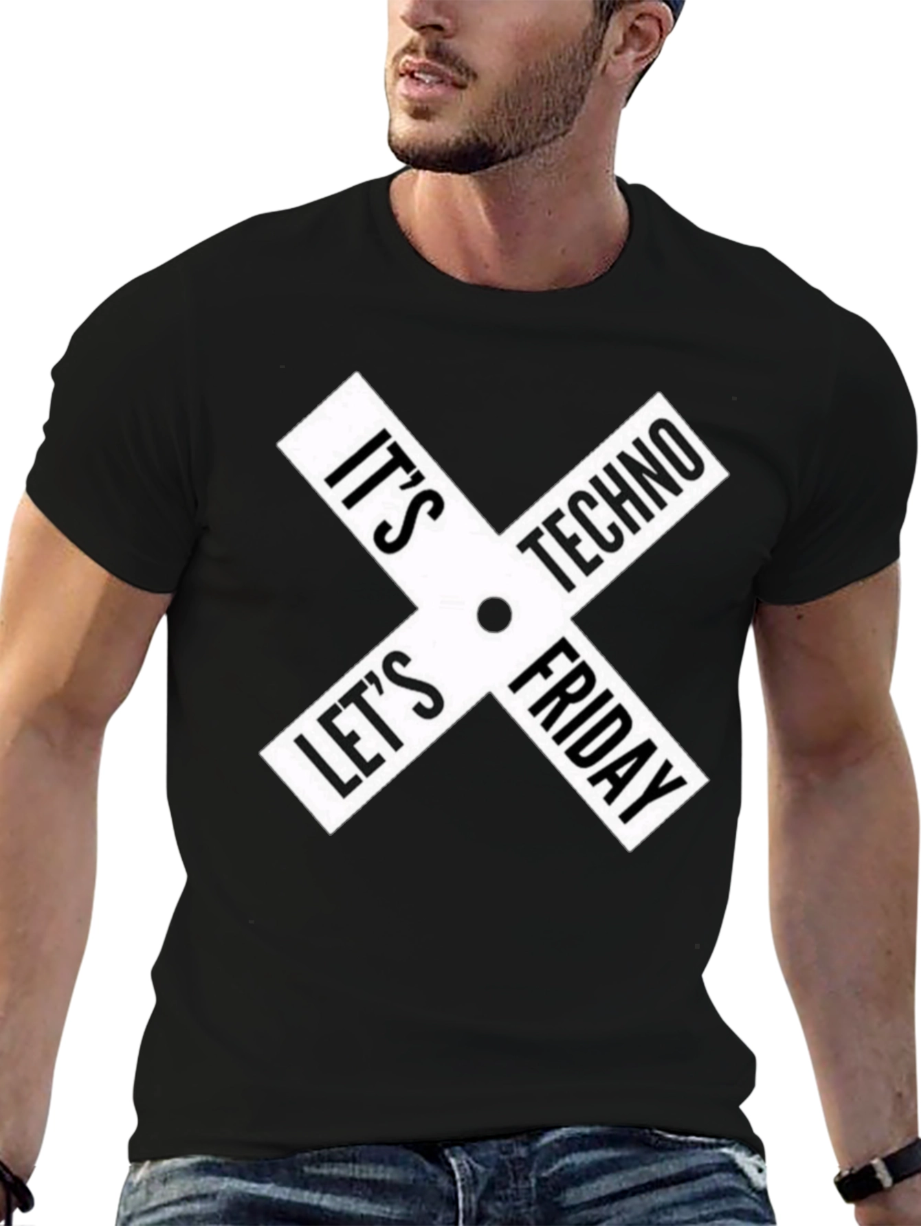Its Techno Lets Friday Graphic T-Shirt