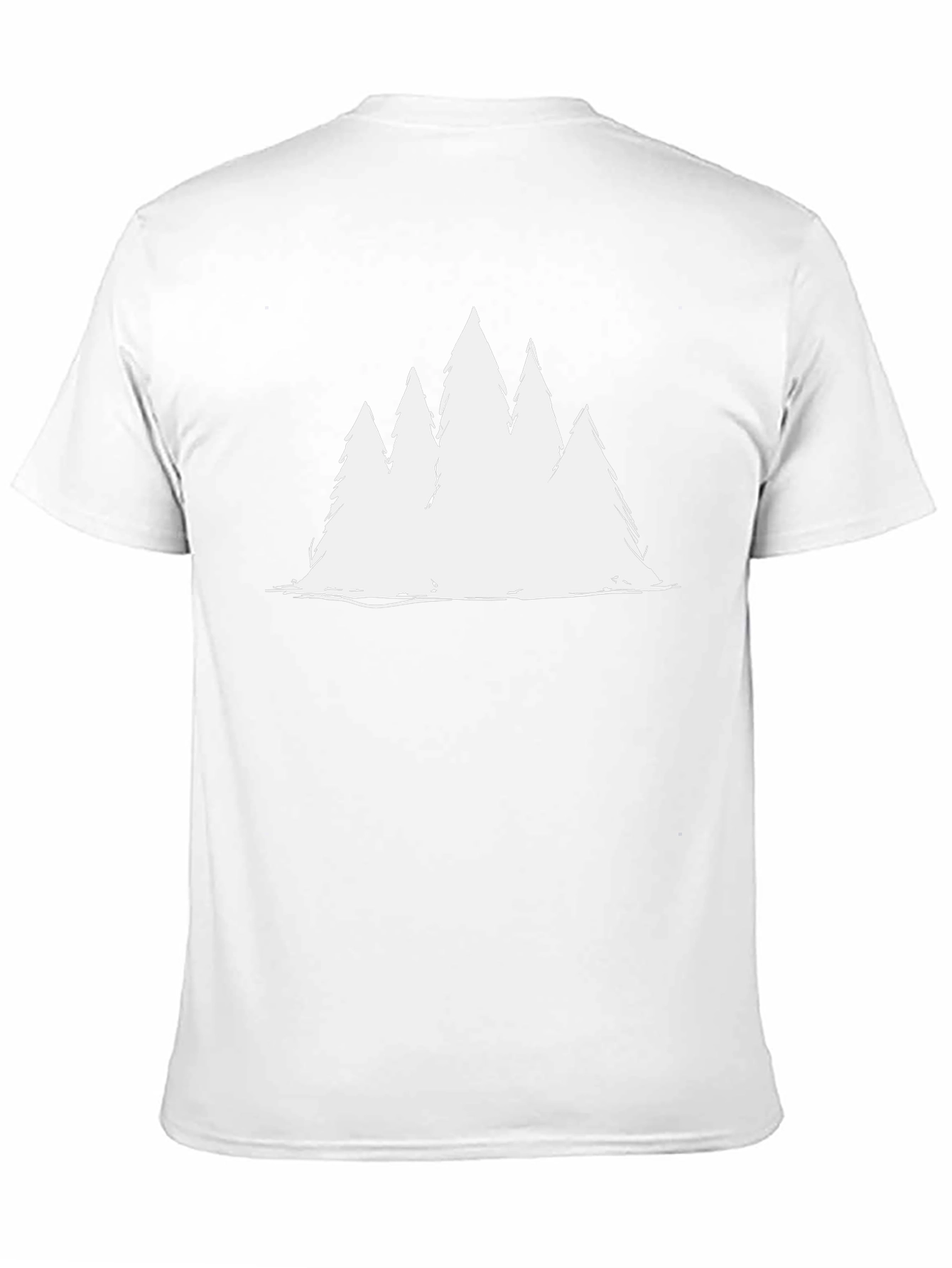 Rustic Tree Graphic Tee - Soft Black Cotton Blend
