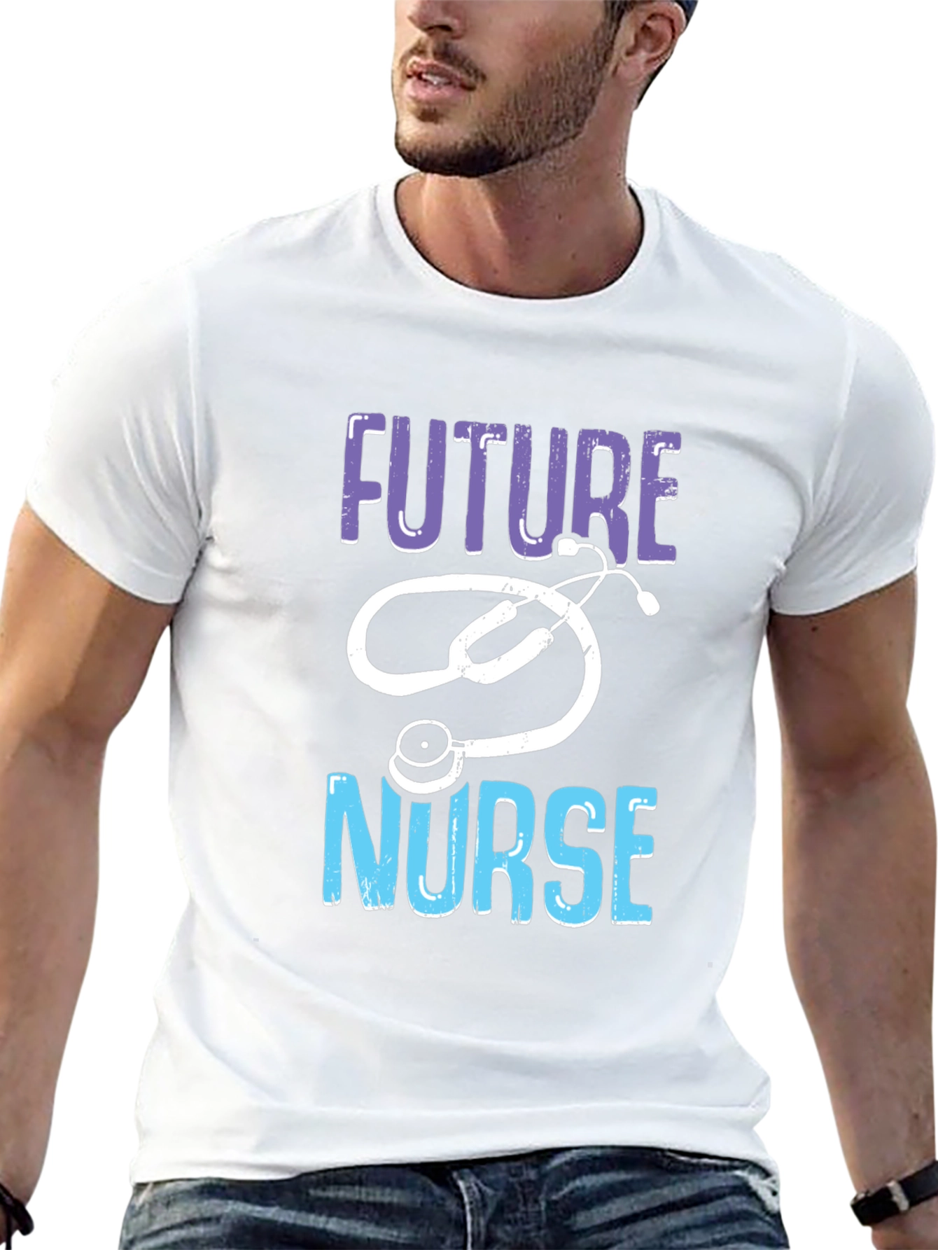 Future Nurse Graphic T-Shirt - Black