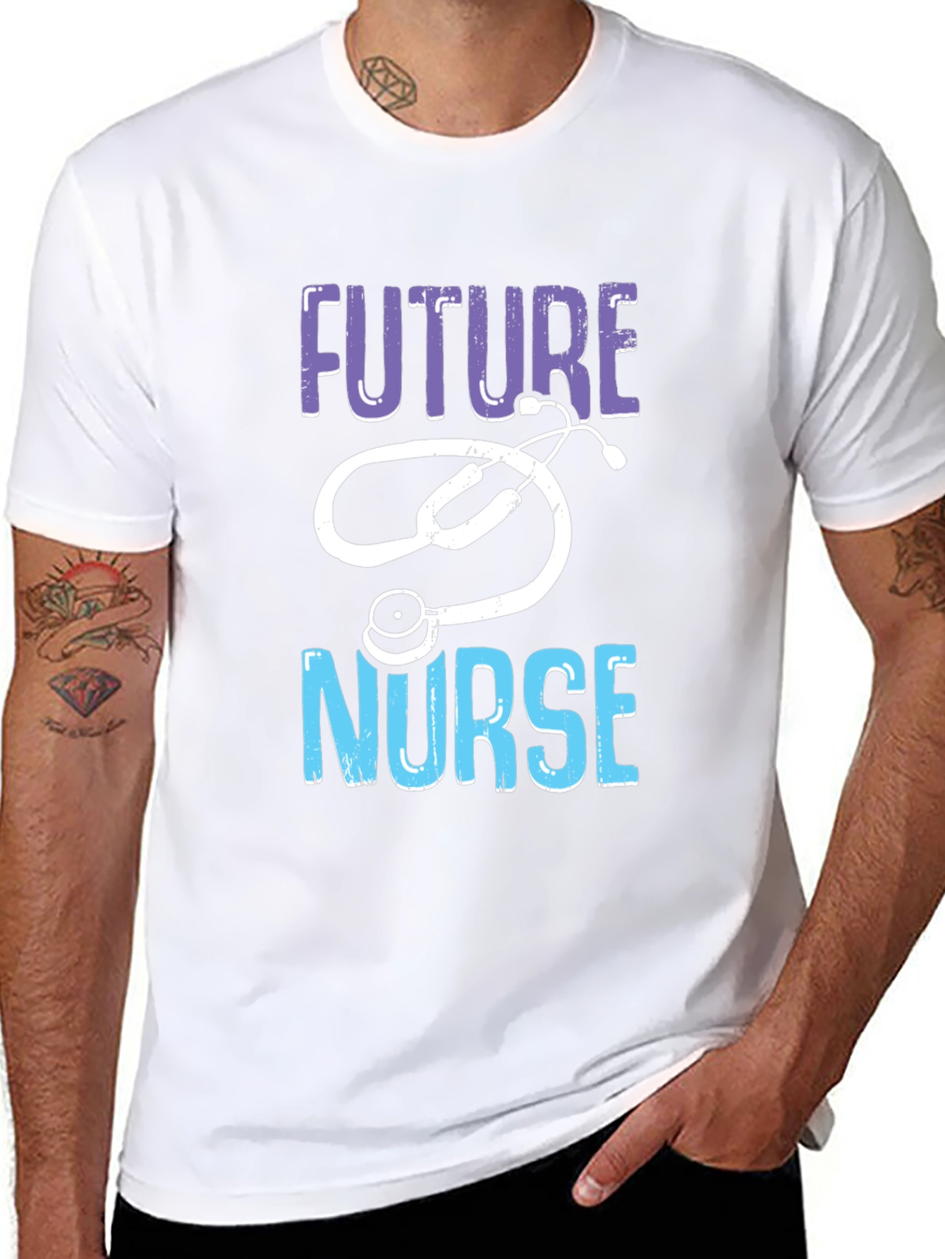 Future Nurse Graphic T-Shirt - Black