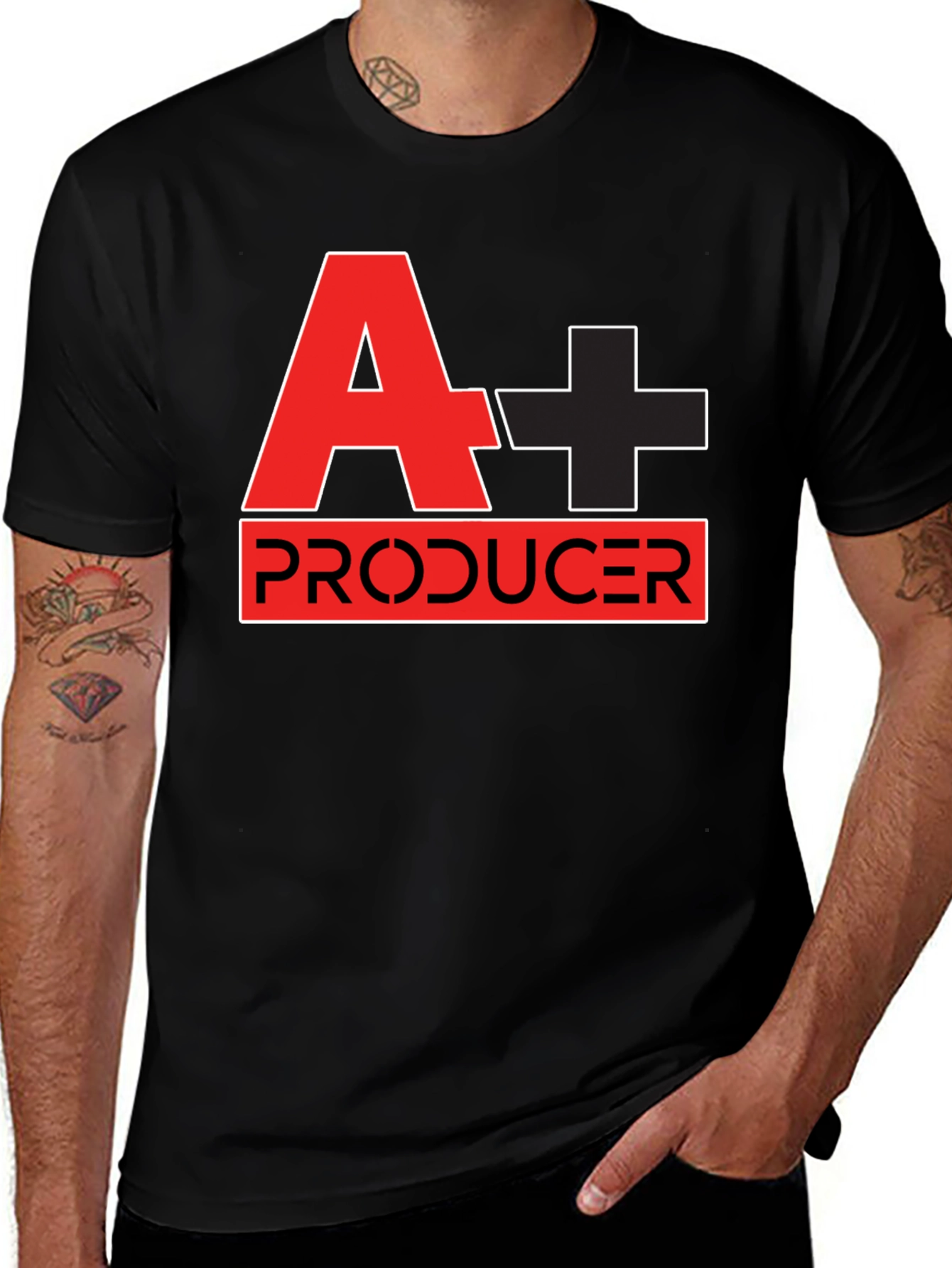A+ Producer Black T-Shirt