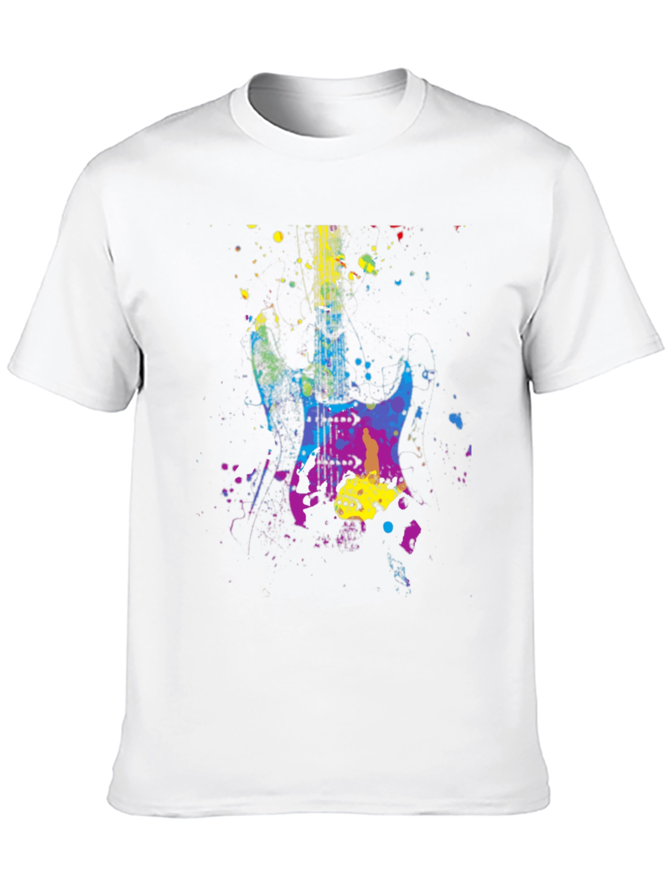 Abstract Guitar Graphic T-Shirt