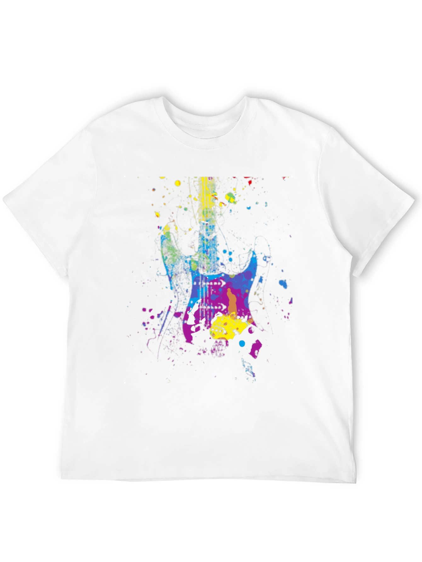 Abstract Guitar Graphic T-Shirt