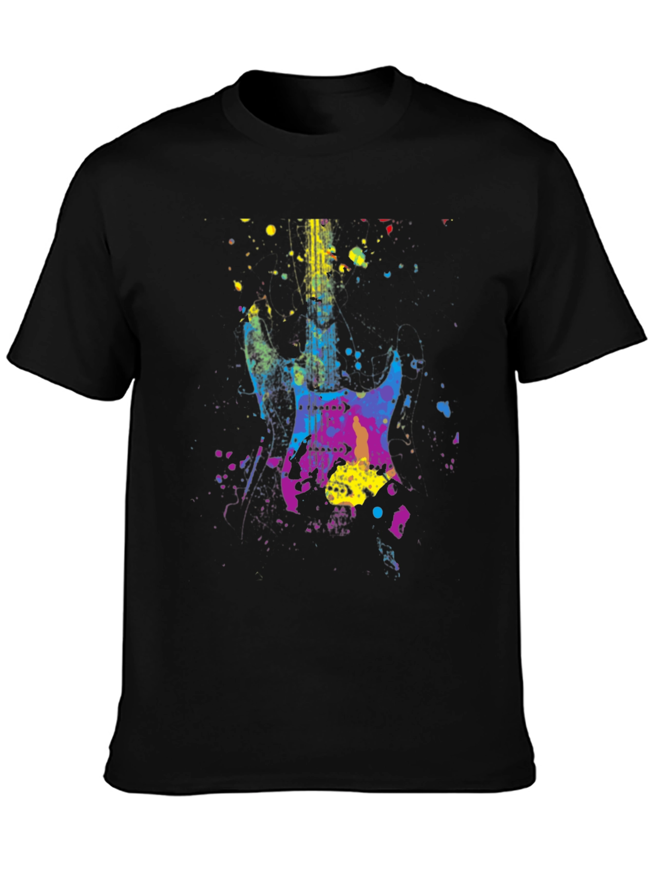 Abstract Guitar Graphic T-Shirt