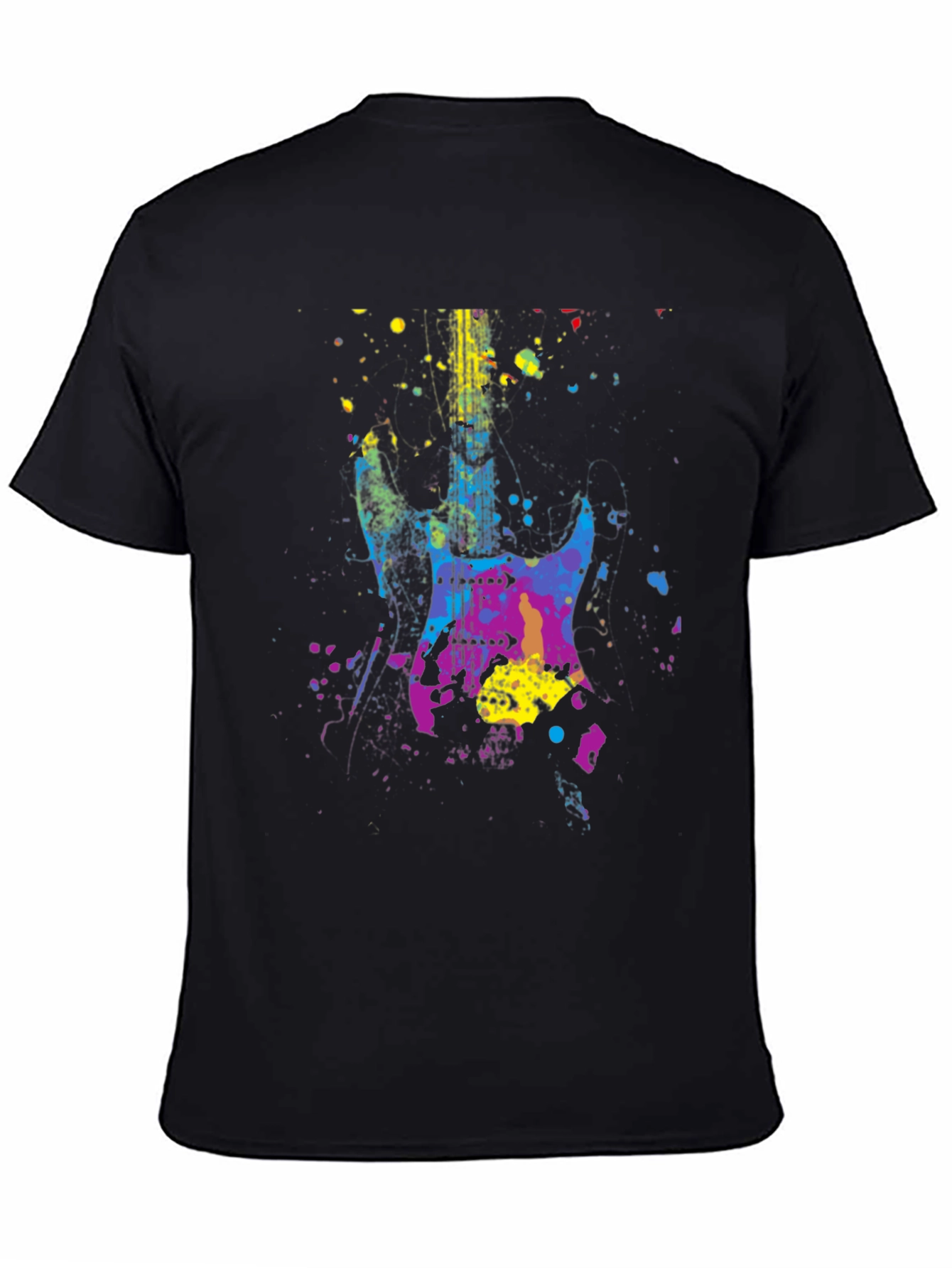 Abstract Guitar Graphic T-Shirt
