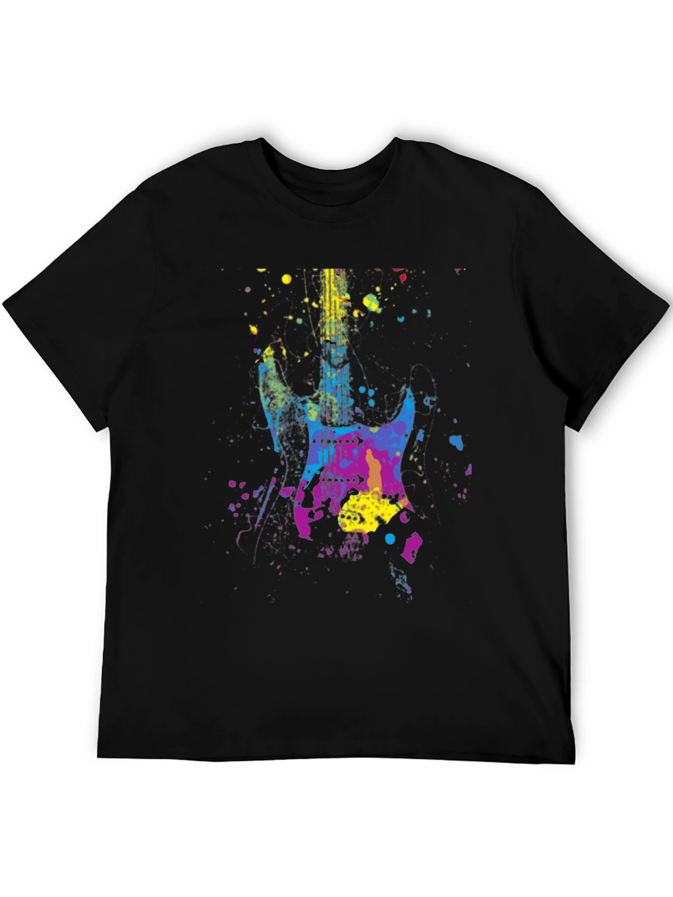 Abstract Guitar Graphic T-Shirt