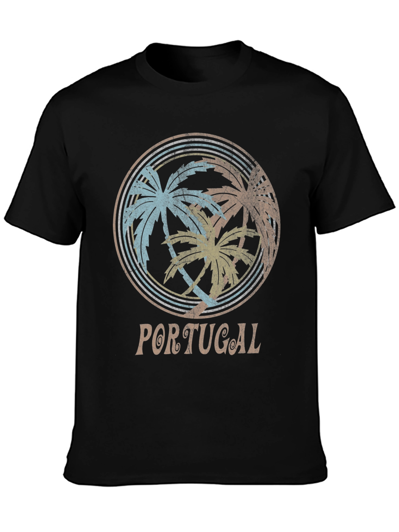 Portugal Palm Tree Graphic T-Shirt