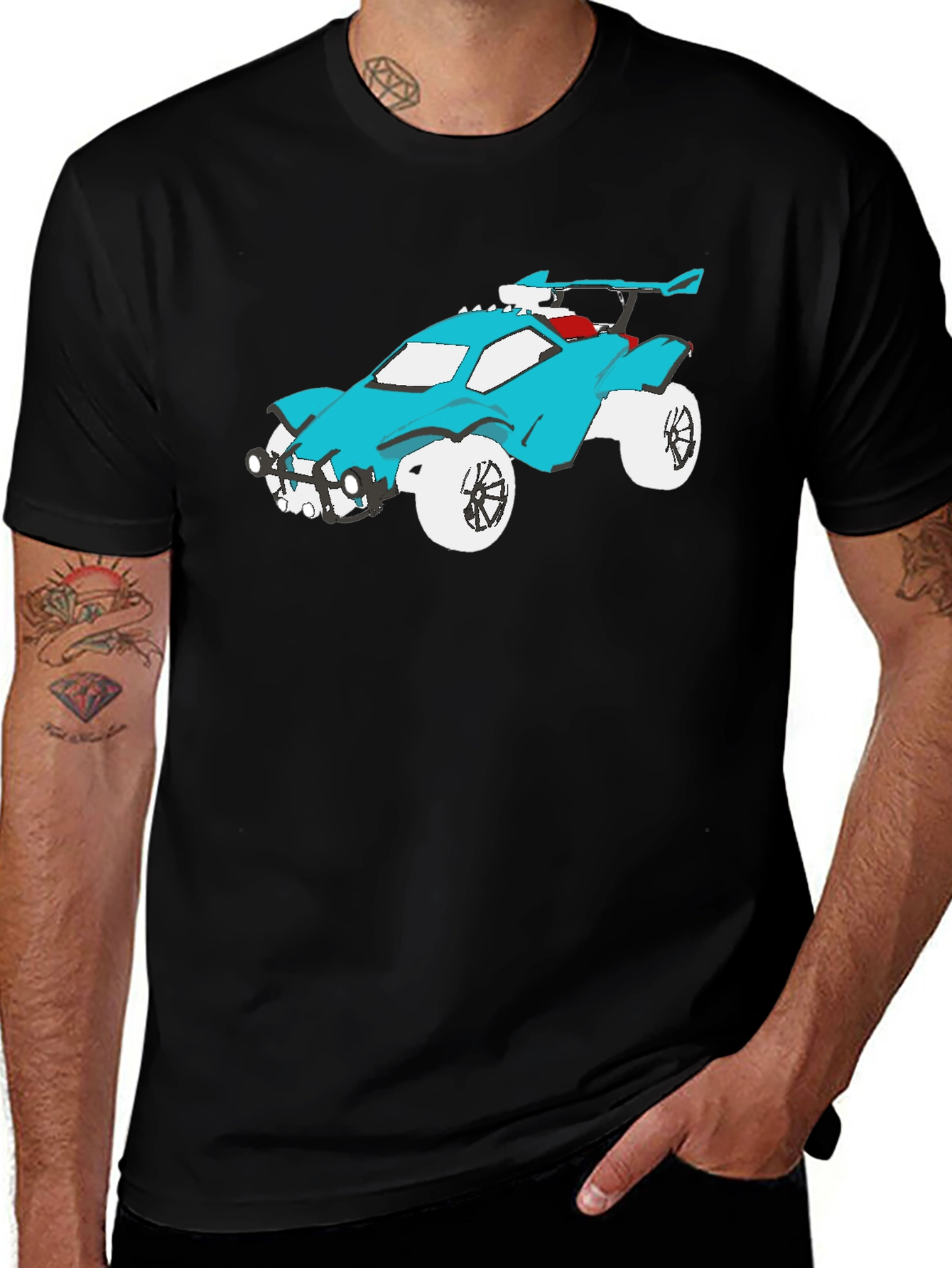 Rocket League Car Graphic Black T-Shirt