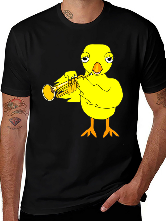 Funny Chick Trumpet Player Graphic Tee
