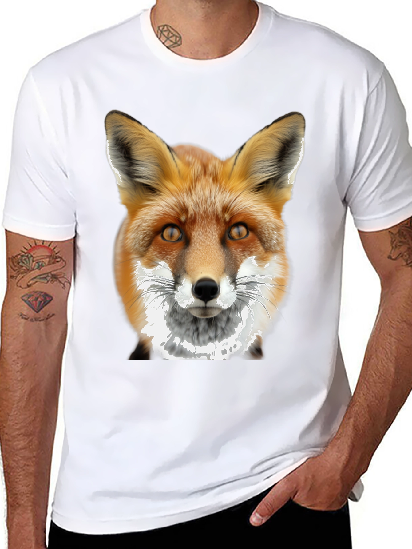 Fox Graphic Tee - Mens Black T-Shirt