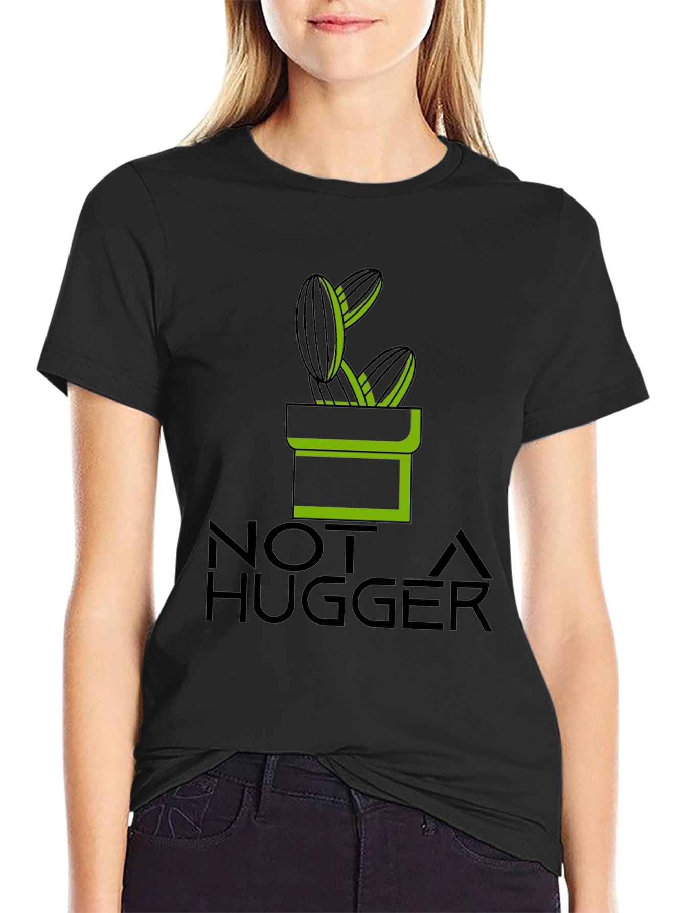 Not A Hugger Cactus T-Shirt - Unisex