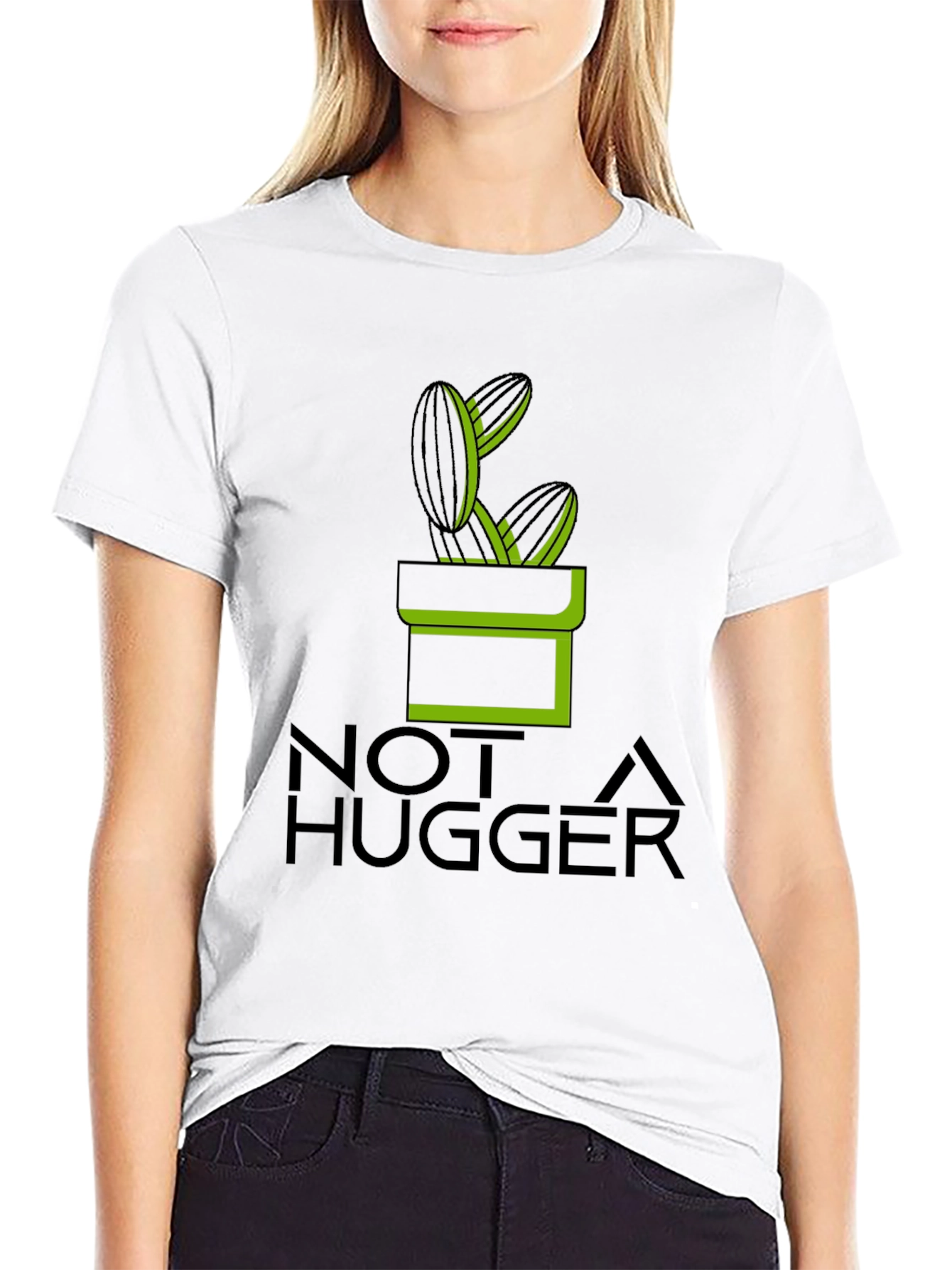 Not A Hugger Cactus T-Shirt - Unisex