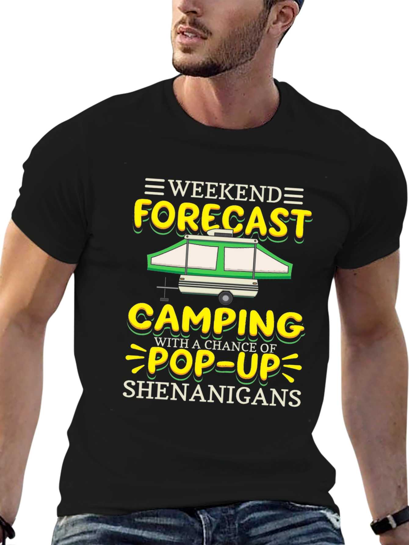 Weekend Camping Pop-Up Shenanigans Graphic Tee