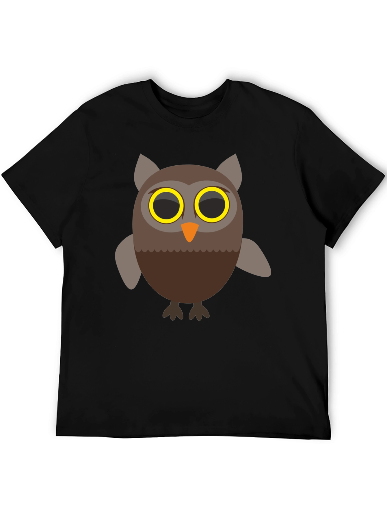 Cool Owl Graphic T-Shirt - Mens Black Tee