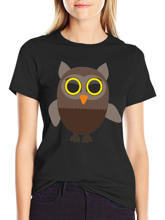 Cool Owl Graphic T-Shirt - Mens Black Tee