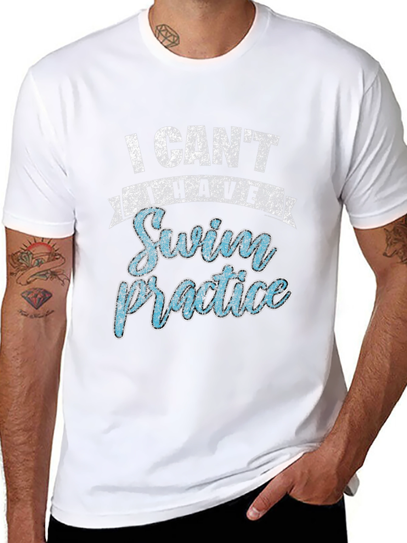 I Cant I Have Swim Practice Mens T-Shirt
