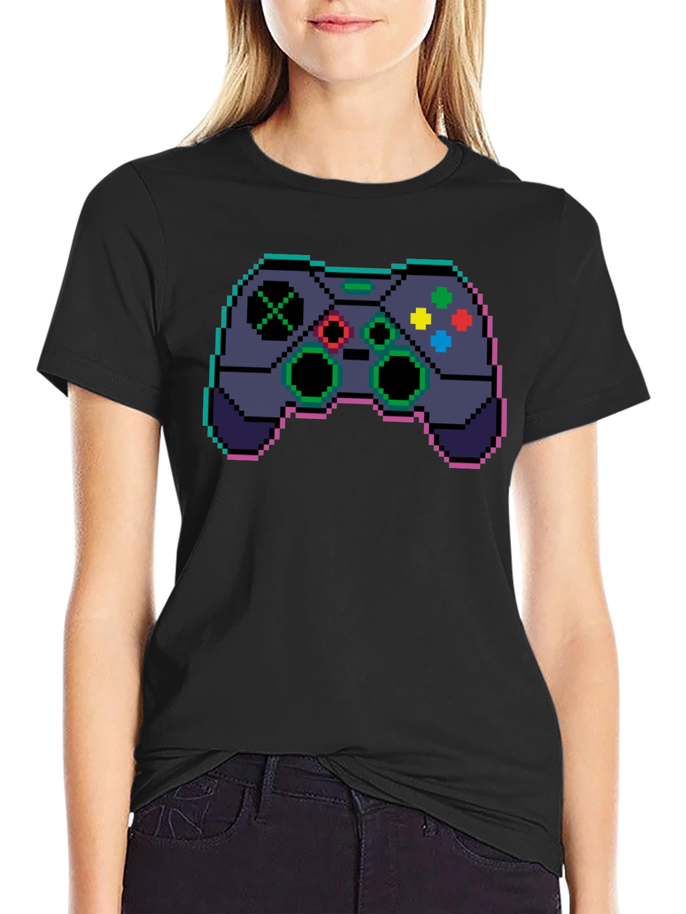 Pixel Game Controller Graphic T-Shirt
