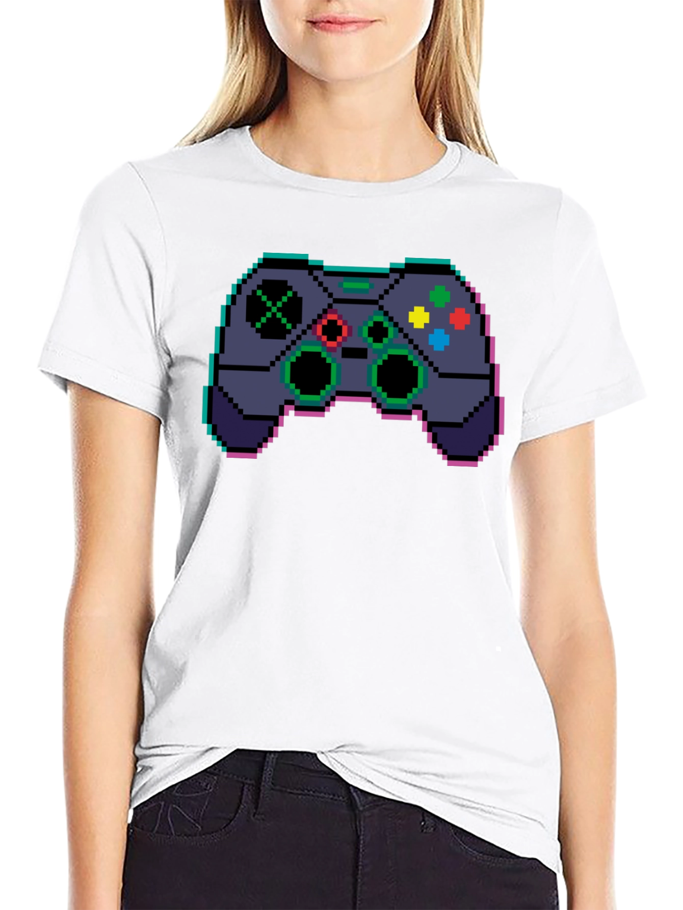 Pixel Game Controller Graphic T-Shirt