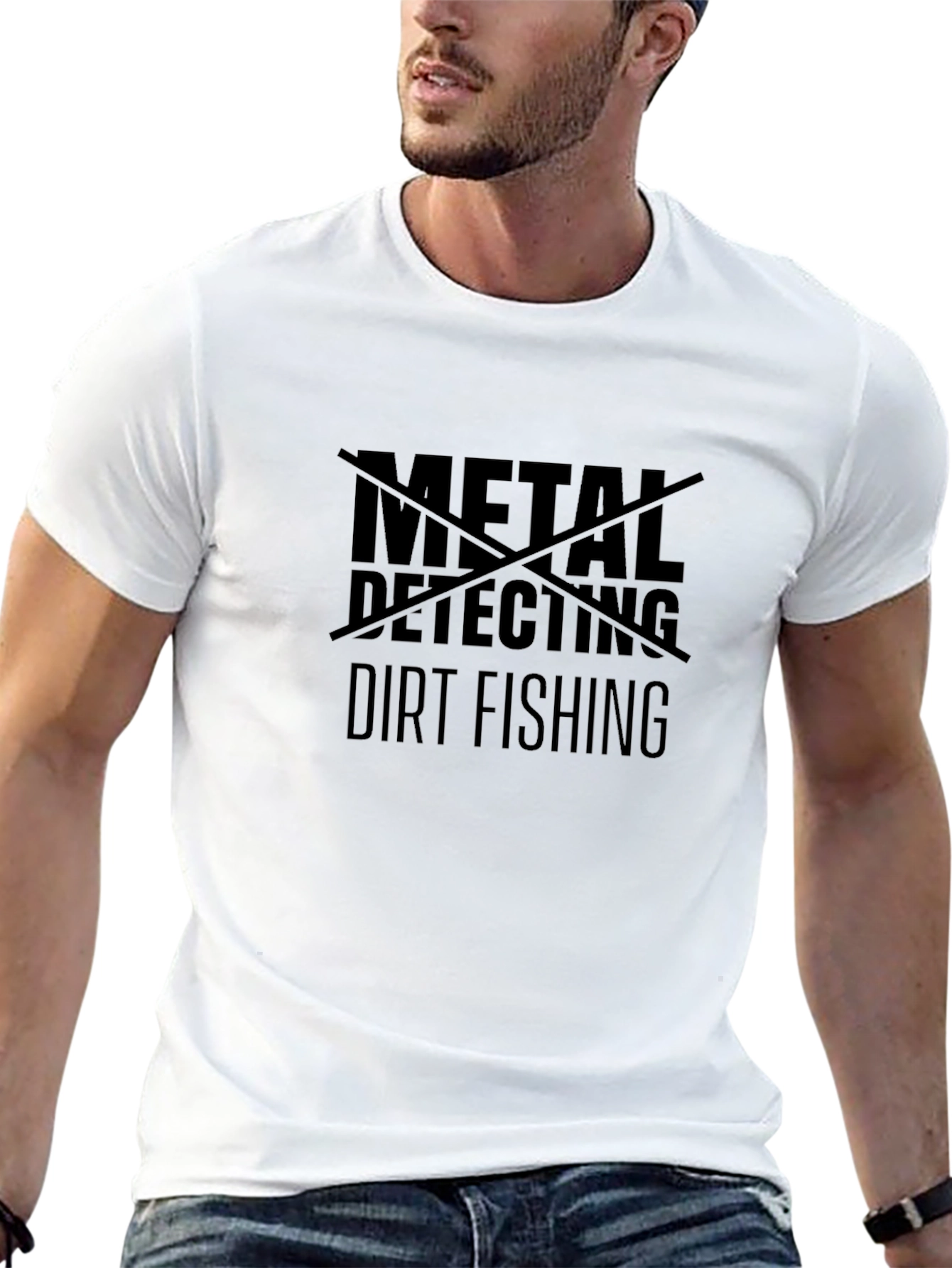 Dirt Fishing Black T-Shirt