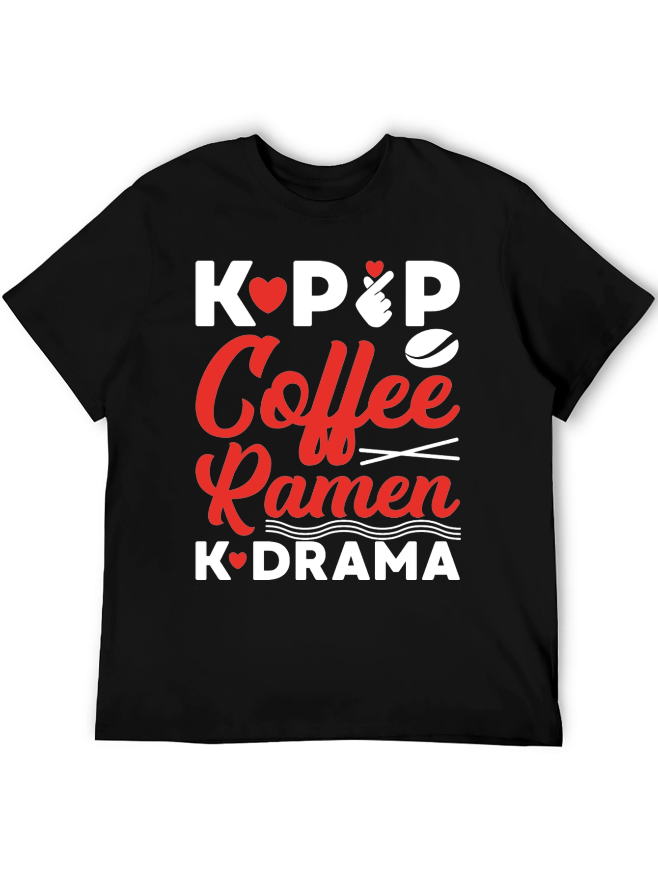 Kpop Coffee Ramen K-drama T-shirt