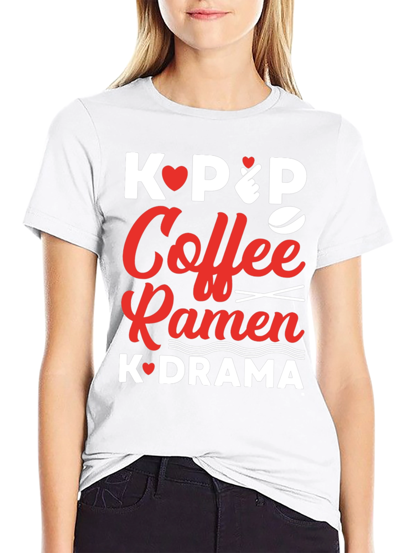 Kpop Coffee Ramen K-drama T-shirt