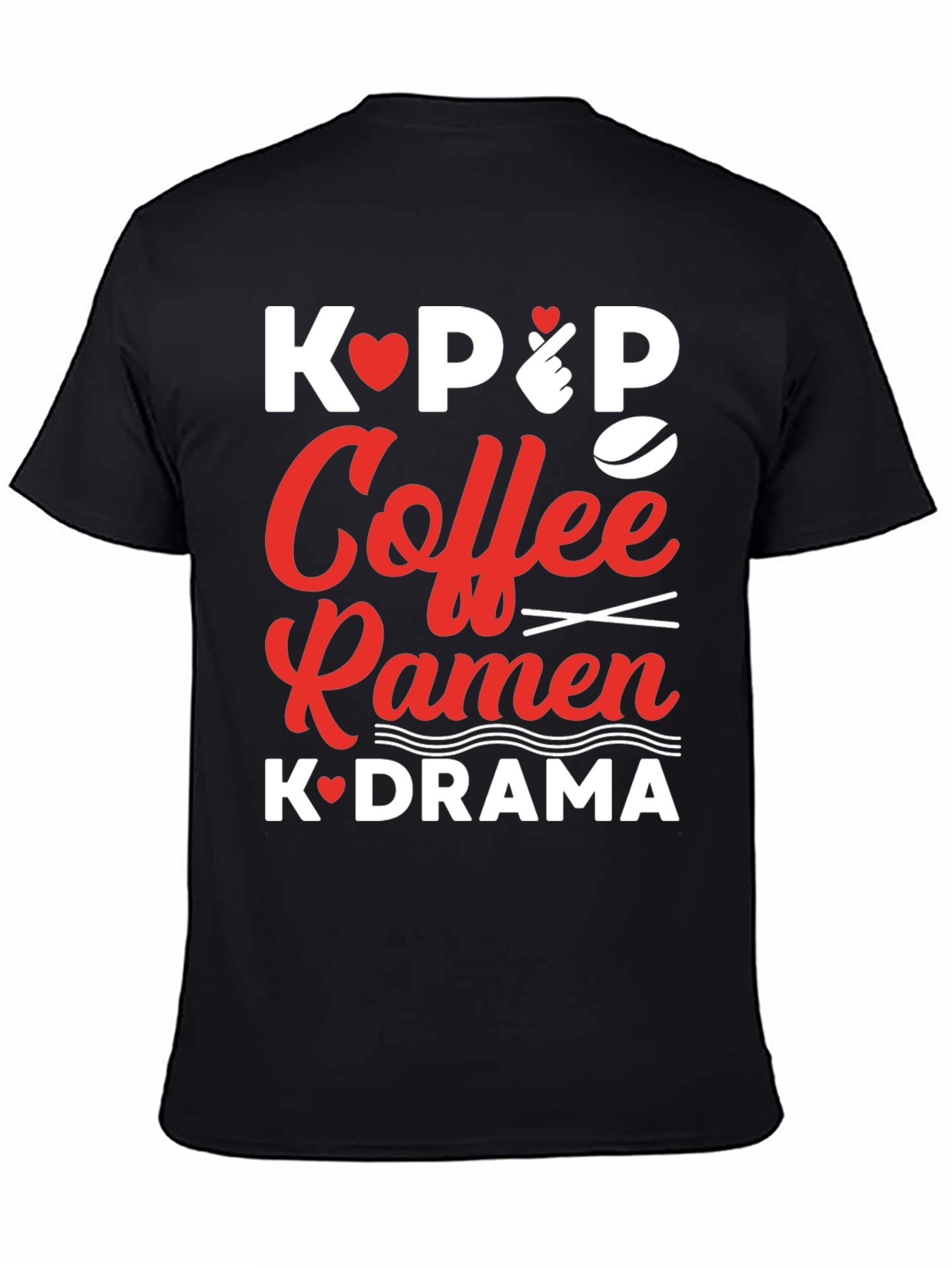 Kpop Coffee Ramen K-drama T-shirt