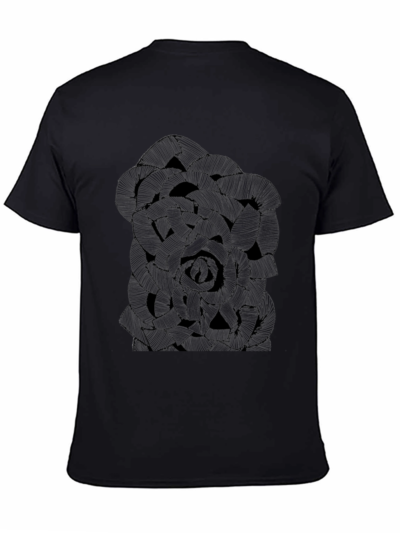 Black Rose Graphic Tee - Mens Casual T-Shirt