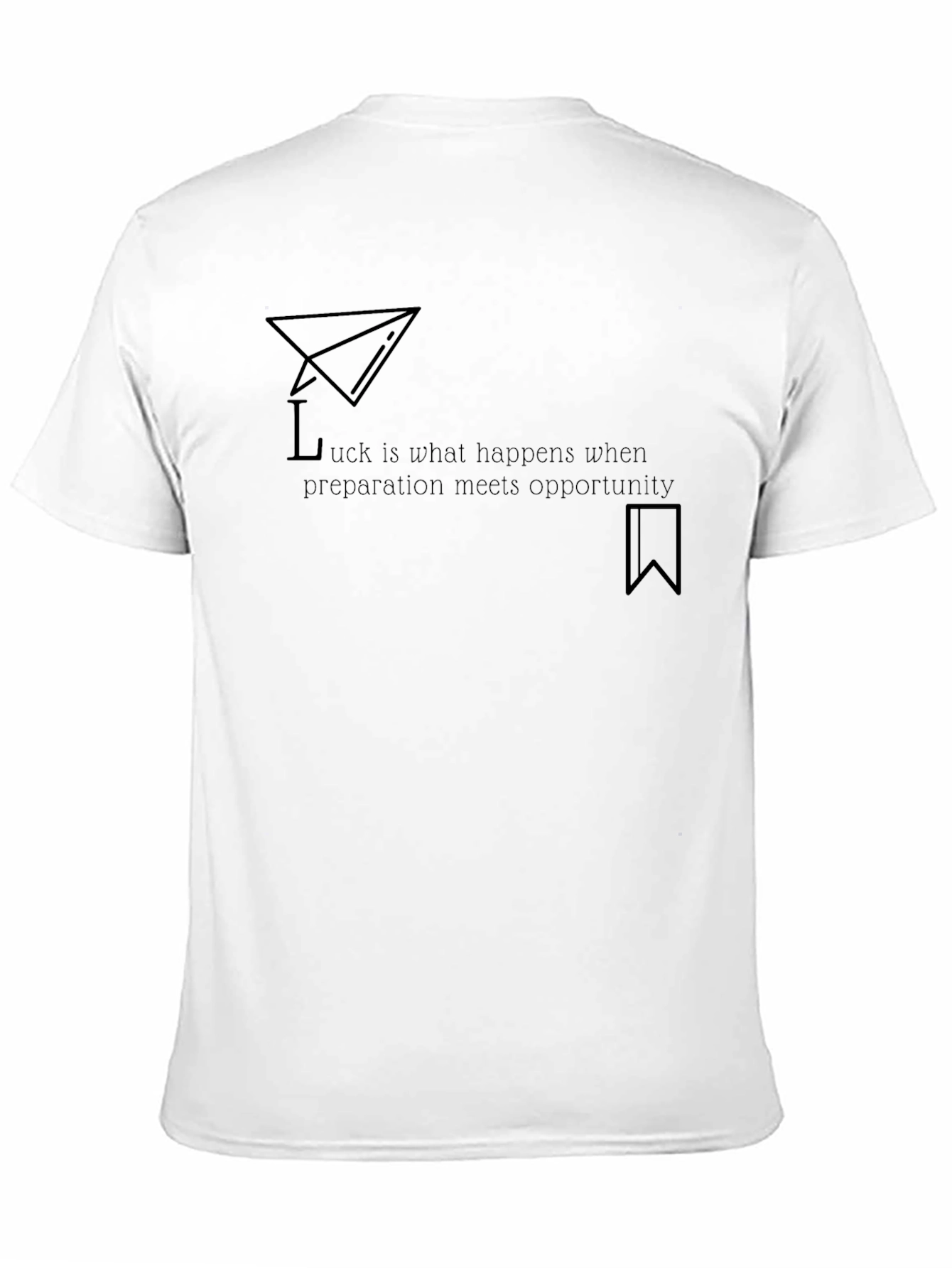 Inspirational Quote Graphic Tee - Black