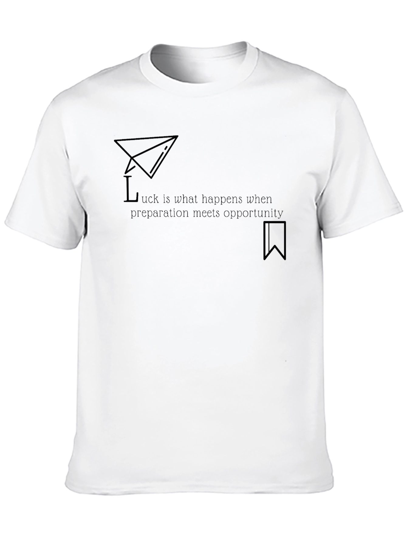 Inspirational Quote Graphic Tee - Black