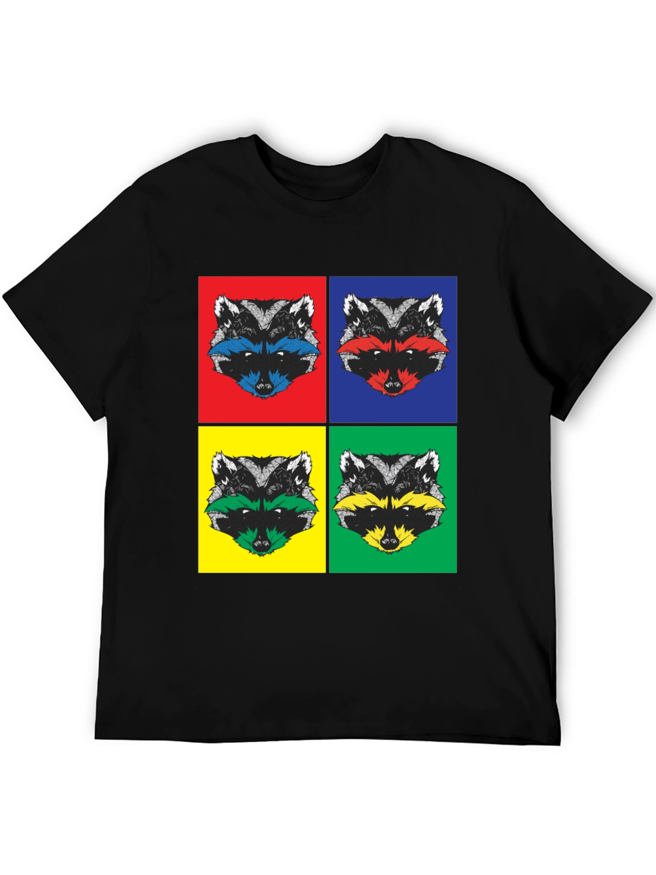 Pop Art Raccoon T-Shirt | Quirky Graphic Tee