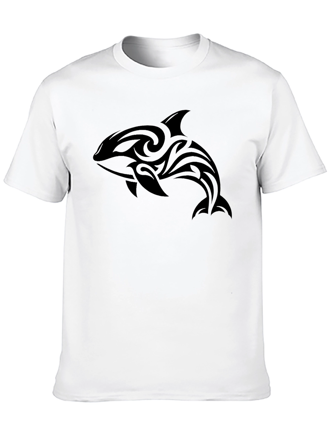 Tribal Orca Graphic Tee - Mens Black T-Shirt