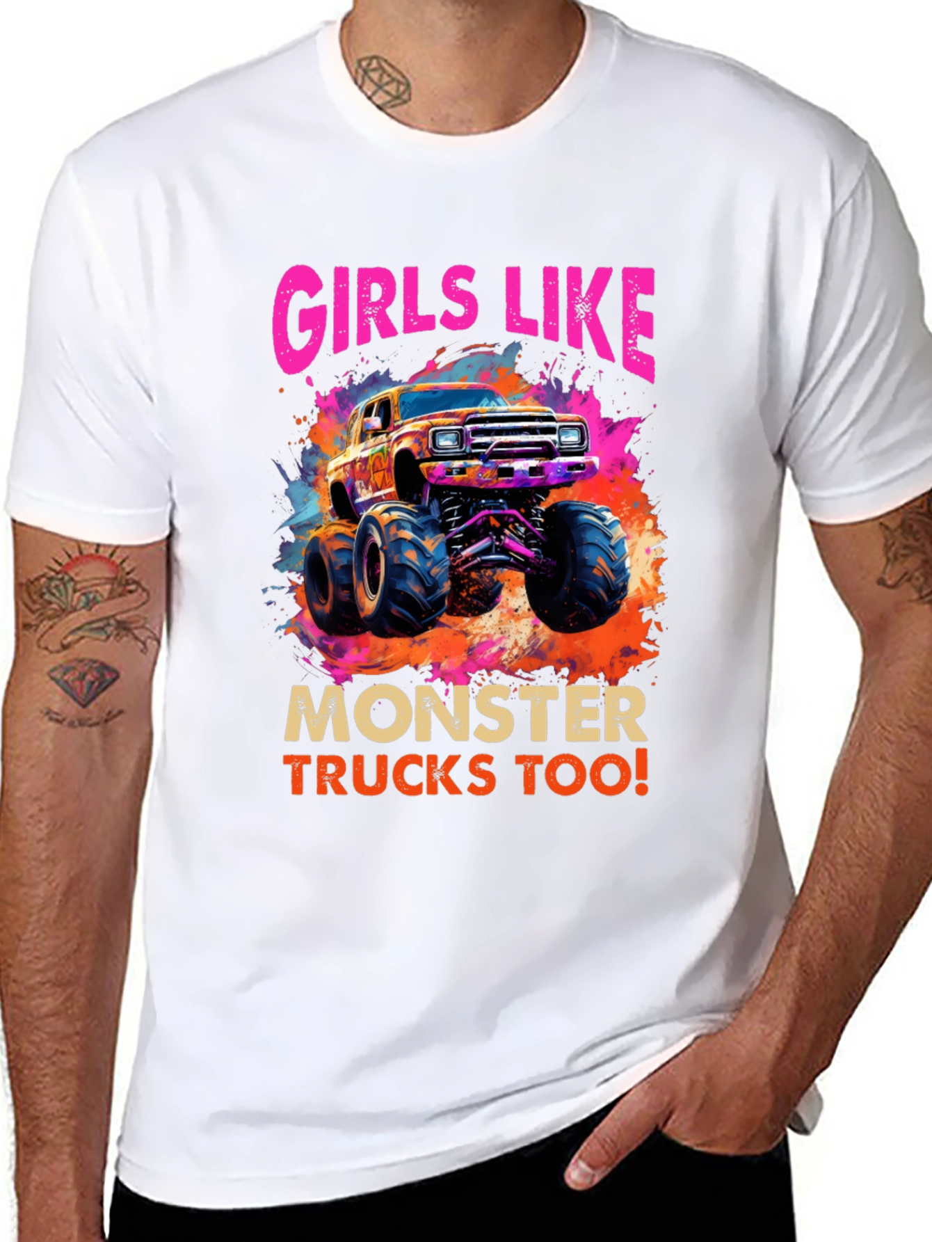 Girls Like Monster Trucks Tee