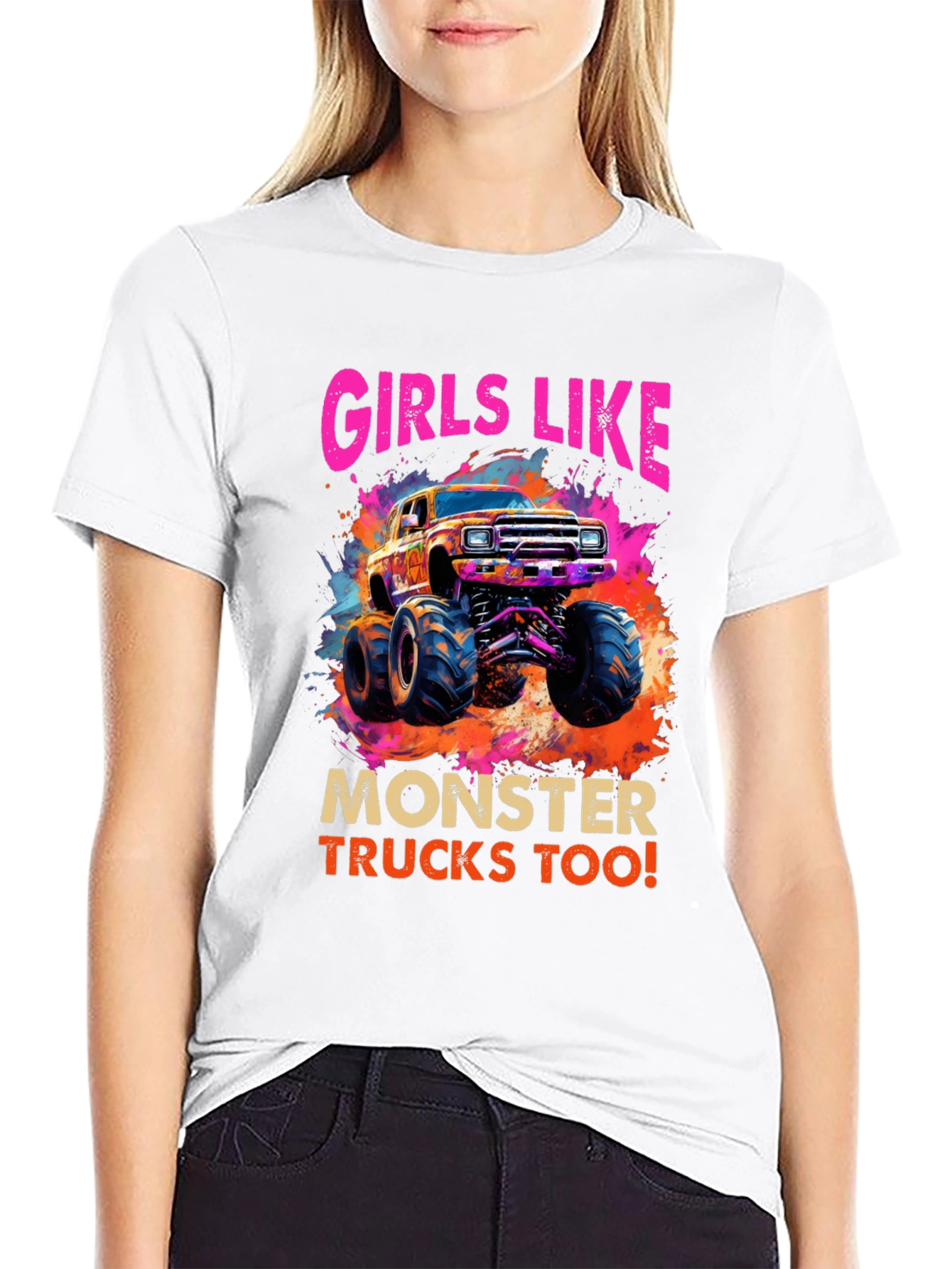 Girls Like Monster Trucks Tee