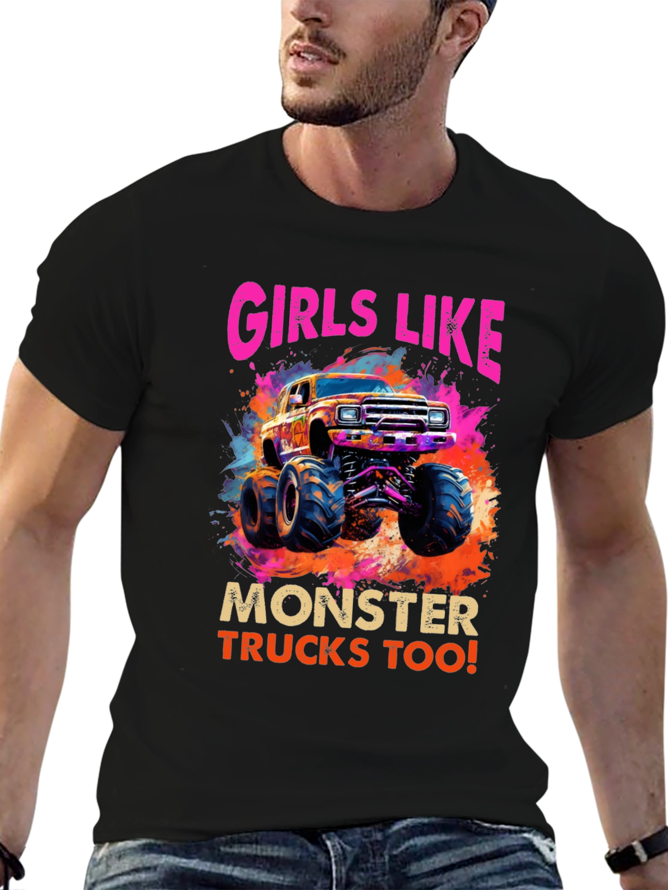 Girls Like Monster Trucks Tee