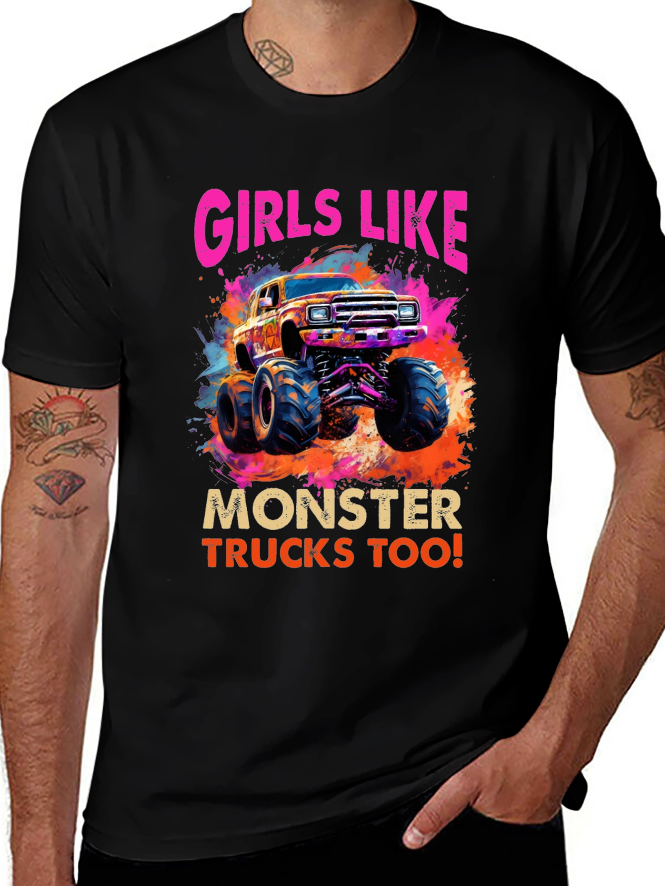 Girls Like Monster Trucks Tee