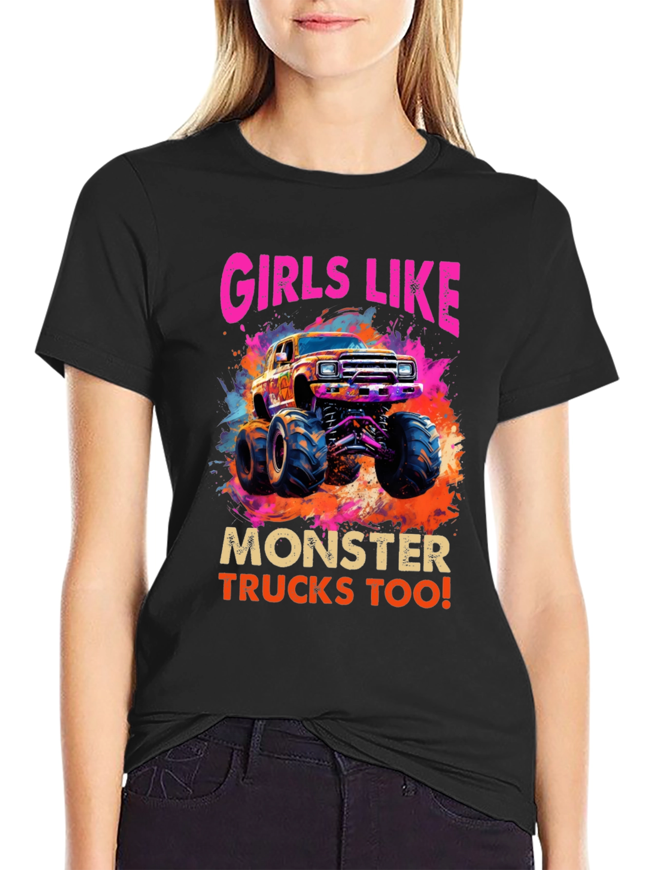 Girls Like Monster Trucks Tee