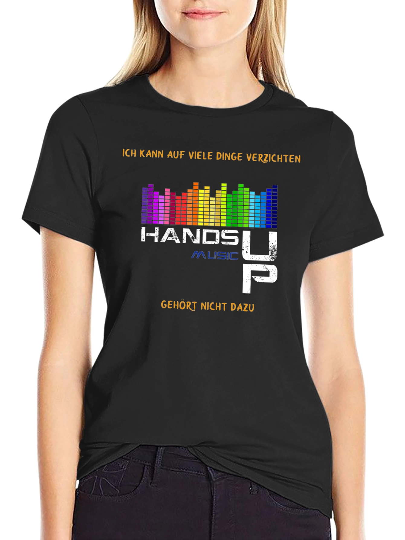 Hands Up Music Graphic T-Shirt